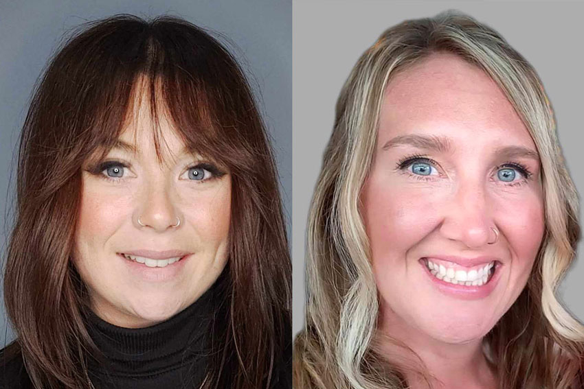 Side by side headshots of Kristin Moshalyk and Nicole Lamoureux